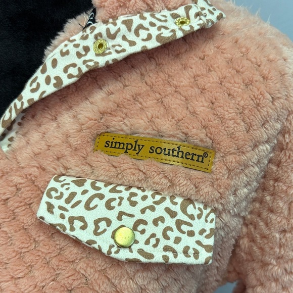 Simply Southern Cozy Pink Fleece Jacket - Picture 2 of 5